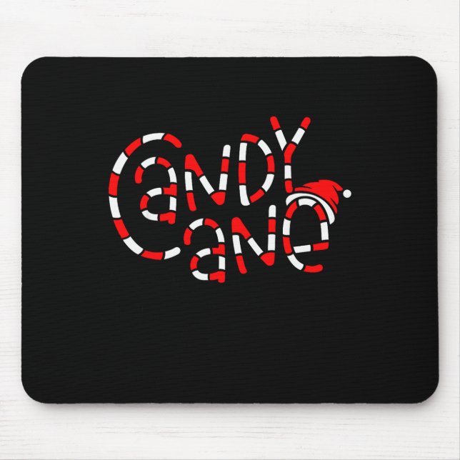 Candy Cane Crew Christmas Xmas Love Candy Boys Gir Mouse Pad (Front)