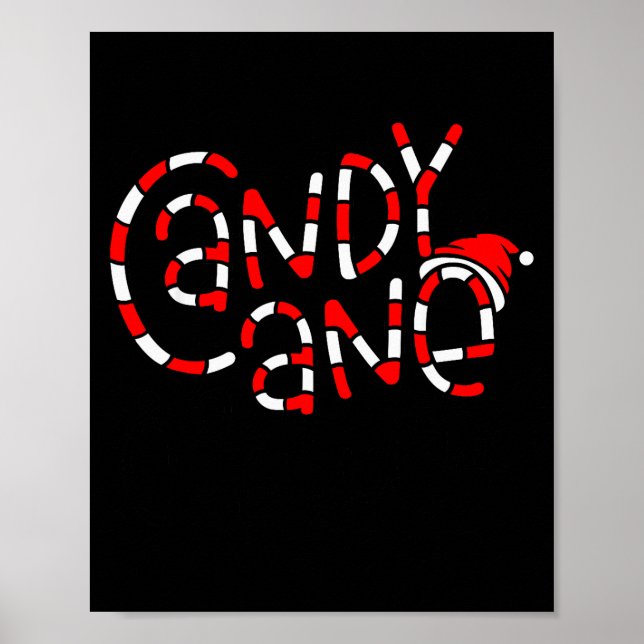 Candy Cane Crew Christmas Xmas Love Candy Boys Gir Poster (Front)