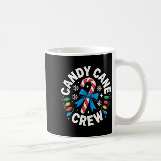 Candy Cane Crew Funny Christmas Candy Lover X-mas  Coffee Mug (Right)