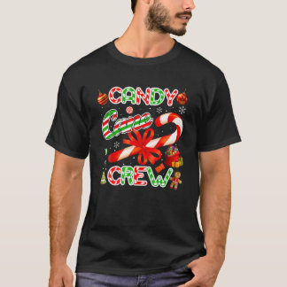 Candy Cane Crew Funny Christmas Candy Lover X mas  T-Shirt