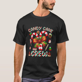 Candy Cane Crew Funny Christmas Candy Lover X mas  T-Shirt