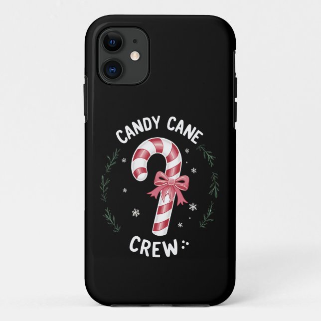 Candy Cane Crew Funny Christmas Candy Lover Xmas Case-Mate iPhone Case (Back)