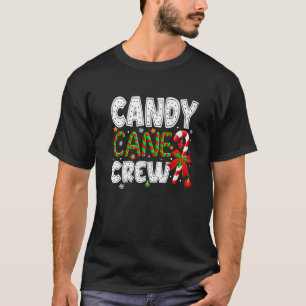 Candy Cane Crew Funny Christmas Pyjamas Candy Love T-Shirt