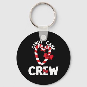Candy Cane Crew Funny Christmas Sweet Candy Merry  Key Ring
