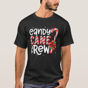 Candy Cane Crew Funny Matching Christmas Candy T-Shirt
