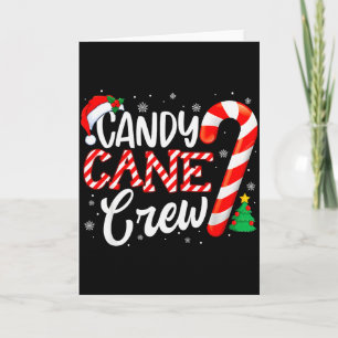 Candy Cane Crew Funny Xmas Christmas Pajamas Men W Card