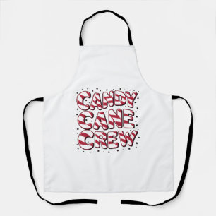 Candy Cane Crew Lover Christmas Xmas Pajama Apron
