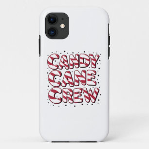 Candy Cane Crew Lover Christmas Xmas Pajama iPhone 11 Case