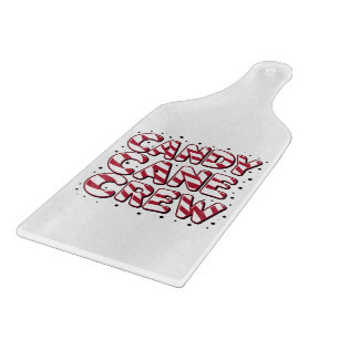 Candy Cane Crew Lover Christmas Xmas Pajama Cutting Board