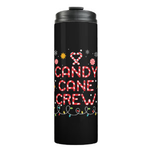 Candy Cane Crew Matching Family Candy Lover Thermal Tumbler