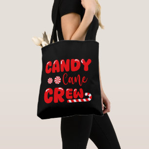 Candy Cane Crew Matching Family Candy Lover Tote Bag