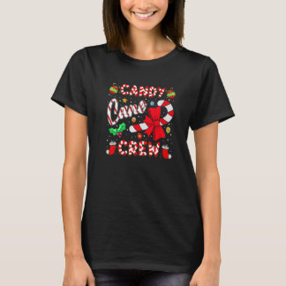 Candy Cane Crew Merry And Bright Candy Cane Xmas C T-Shirt