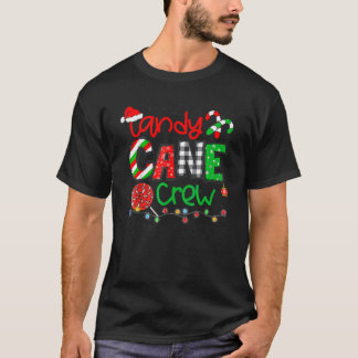 Candy Cane Crew Merry Christmas 2023 Funny Family  T-Shirt
