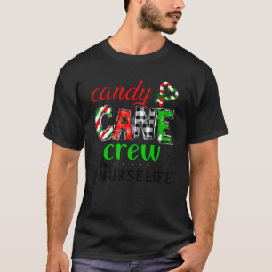 Candy Cane Crew Nurse Life Nurse Nursing Christmas T-Shirt