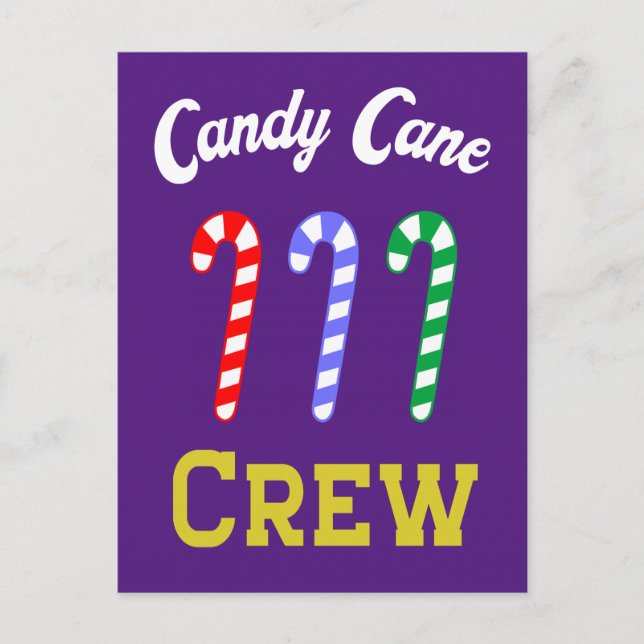 Candy Cane Crew   Postcard (Front)