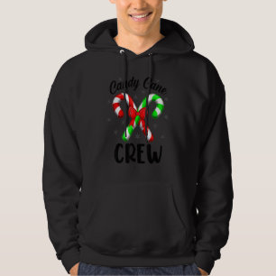 Candy Cane Crew Red And Green Bow X Mas Matching Hoodie