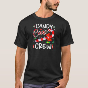 Candy Cane Crew Santa Christmas 2022 Funny Gift Ra T-Shirt