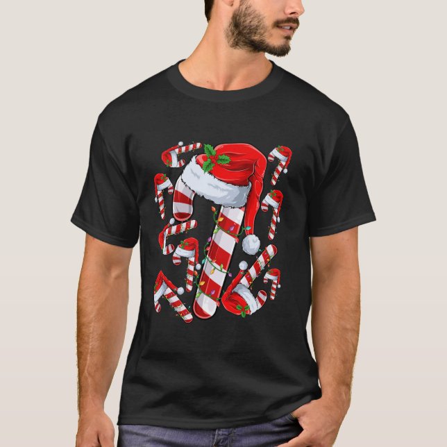 Candy Cane Crew Santa Christmas Xmas For Kids Boys T-Shirt (Front)