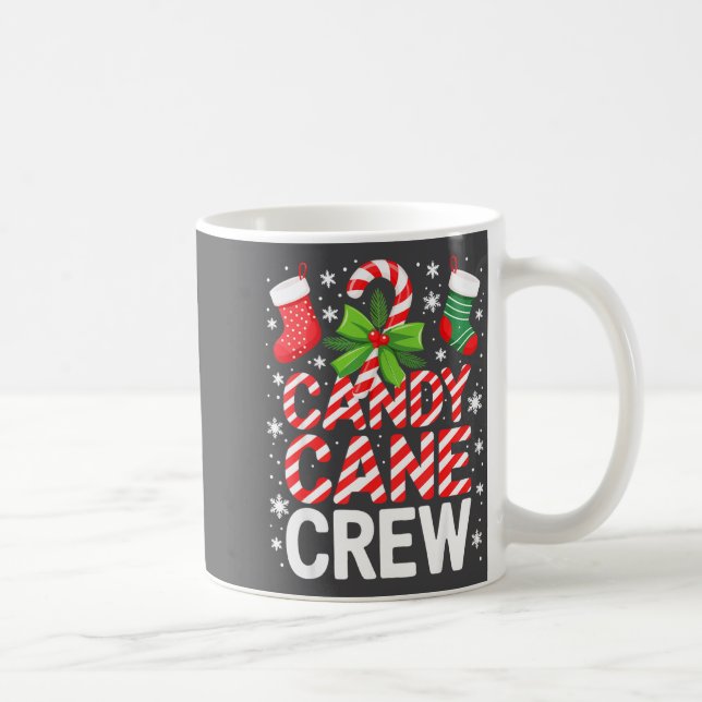 Candy Cane Crew Shirt Adult Men Women Kids Christm Coffee Mug (Right)