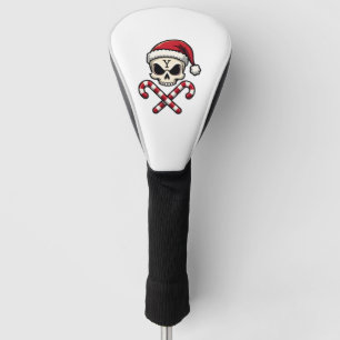 Candy Cane Crew Skull Christmas 2025 Funny Men Boy Golf Head Cover