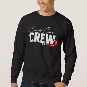 Candy Cane Crew Sugar Walking Stick Sweets Cookies Sweatshirt