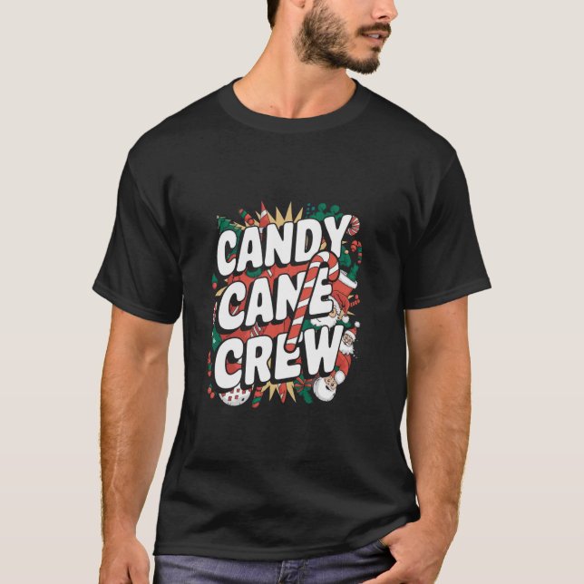 Candy Cane Crew  T-Shirt (Front)