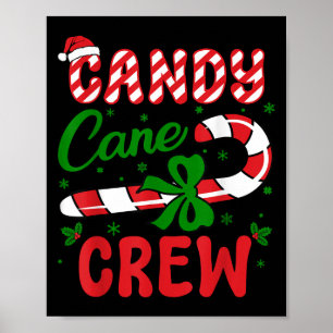 Candy Cane Crew Tester Lovers Taster Group Funny C Poster
