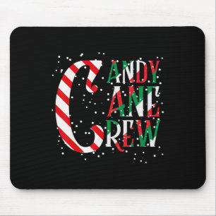 Candy Cane Crew Xmas Matching Family Candy Cane Cr Mouse Pad