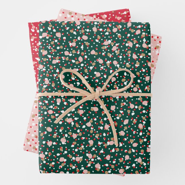 Candy Cane Crush Giftwrap Wrapping Paper Sheet (In situ)