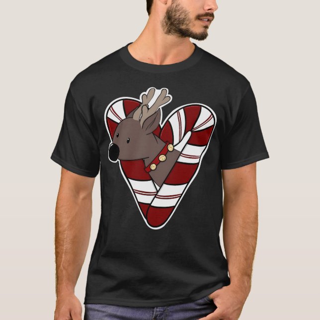 Candy Cane Cupid T-Shirt (Front)