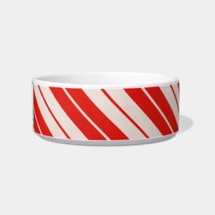 Candy Cane Customisable Pet Bowl