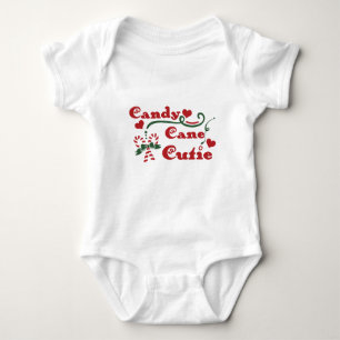 candy cane cutie baby bodysuit