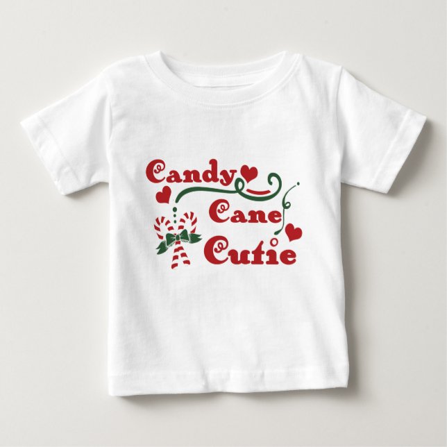 candy cane cutie baby T-Shirt (Front)