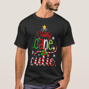 Candy Cane Cutie Christmas Boys Girls Kids Xmas P T-Shirt