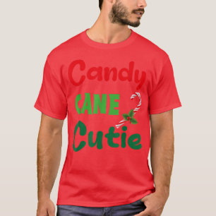 Candy Cane Cutie Christmas for Kids Girls Toddler T-Shirt