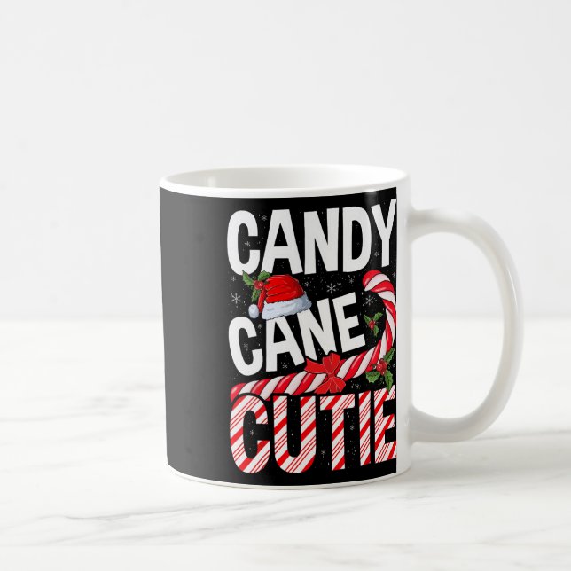 Candy Cane Cutie Christmas Xmas Women Girls Kids T Coffee Mug (Right)