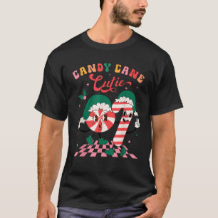 Candy Cane Cutie Funny Candy Cane Crew Xmas Candy T-Shirt