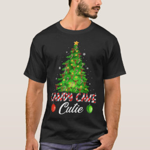 Candy Cane Cutie Funny Christmas Tree Candy Lover  T-Shirt