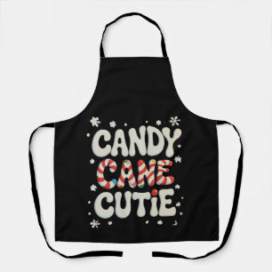 Candy Cane Cutie Snowflakes Xmas Christmas Holiday Apron