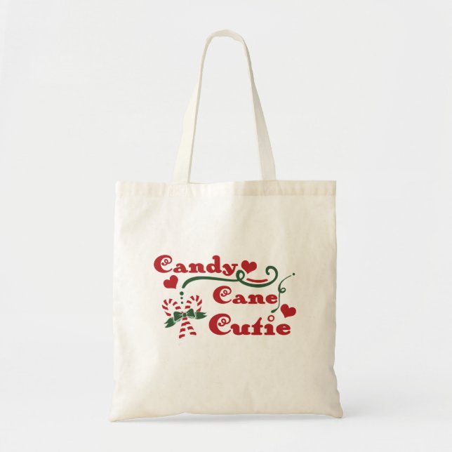 candy cane cutie tote bag (Front)