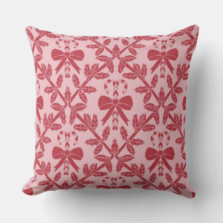 Candy Cane Damask Cushion