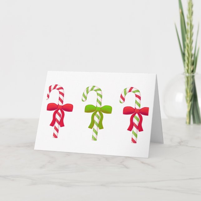 Candy-Cane Delight Greeting Card (Front)