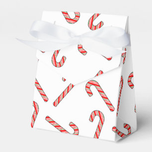 Candy Cane Drawings In Red Green White Favour Box
