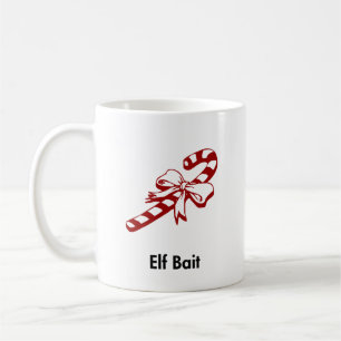 Candy Cane Elf Bait Coffee Mug