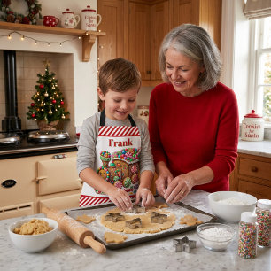 Candy Cane Express Apron