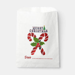 Candy Cane Favour Bag