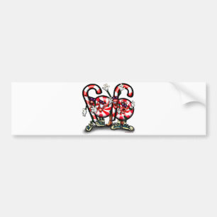 Candy Cane Gang Bumper Sticker