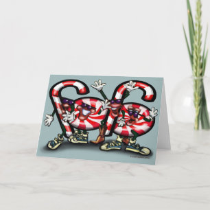 Candy Cane Gang Holiday Card