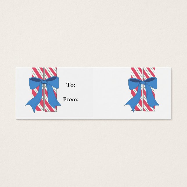 Candy Cane Gift Tags (Front)