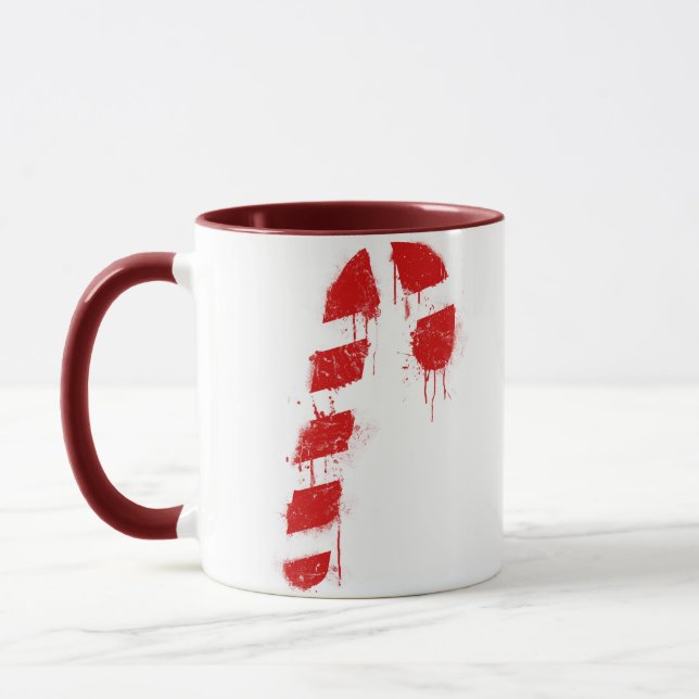Candy Cane Graffiti Mug (Left)